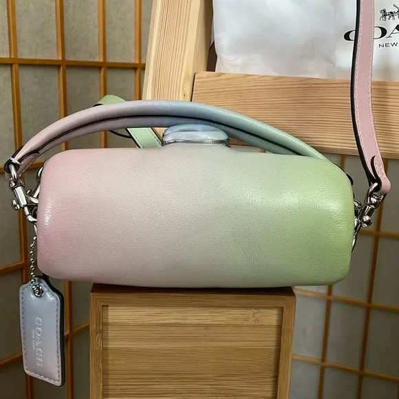 Coach Pillow Tabby 18 Bag in Multi Pale Pistachio, Blue & Pink - Picture 12 of 17